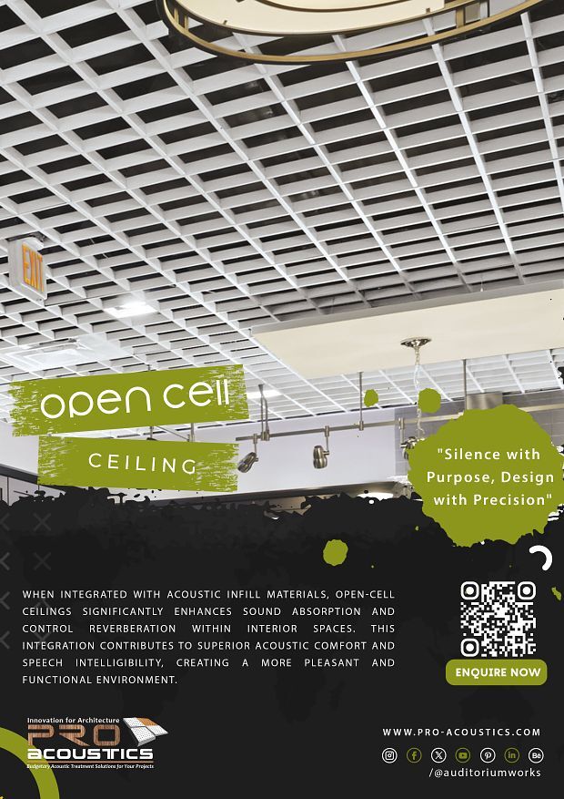 Auditorium Open-Cell Ceiling Tile