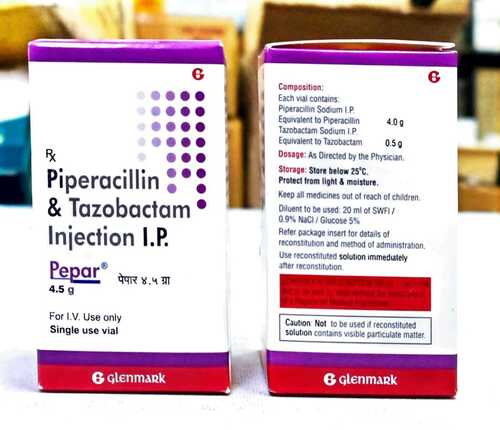 Piperacillin & Tazobactam Injection Ip - Dosage Form: As Directed By The Physician