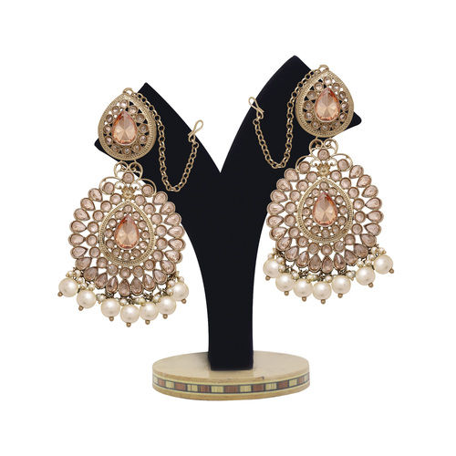 Reverse AD Maangtikka Set| AD Earring with Maangtikka| Bridal AD Jhumki Maangtikka| Traditional AD Jhumki Maangtikka