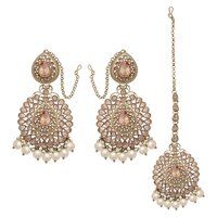 Reverse AD Maangtikka Set| AD Earring with Maangtikka| Bridal AD Jhumki Maangtikka| Traditional AD Jhumki Maangtikka