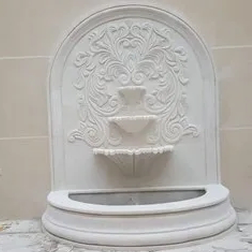 White Marble Wall Fountain