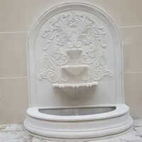 White Marble Wall Fountain - Feature: Simple Installation