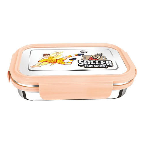 Stainless Steel Lunch Box With Lid And Dabbi - Material: Plastic