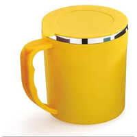 Plastic Coffee Mug Inner Ss - Plastic Material, 200 Ml Size, Yellow Color | Ideal For Everyday Use And Durable Design