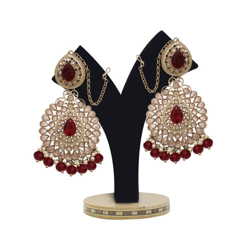 Reverse AD Maangtikka Set |AD Earring with Maangtikka| Bridal AD Jhumki Maangtikka| Traditional AD Jhumki Maangtikka .