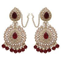 Reverse AD Maangtikka Set |AD Earring with Maangtikka| Bridal AD Jhumki Maangtikka| Traditional AD Jhumki Maangtikka .