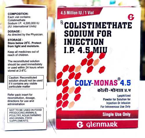 Colistimethate Sodium For Injection 4.5Miu - Dosage Form: As Directed By The Physician