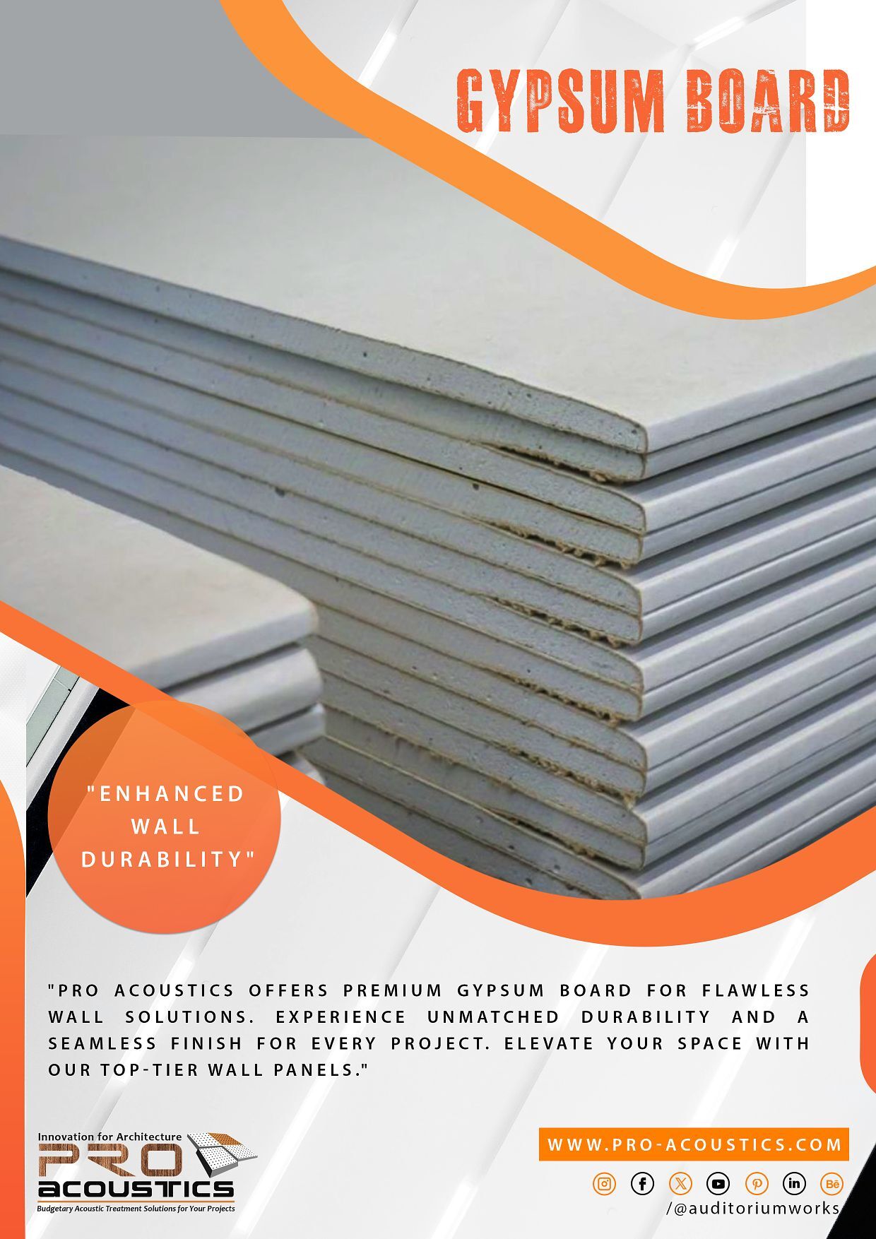 Auditorium Gypsum Board