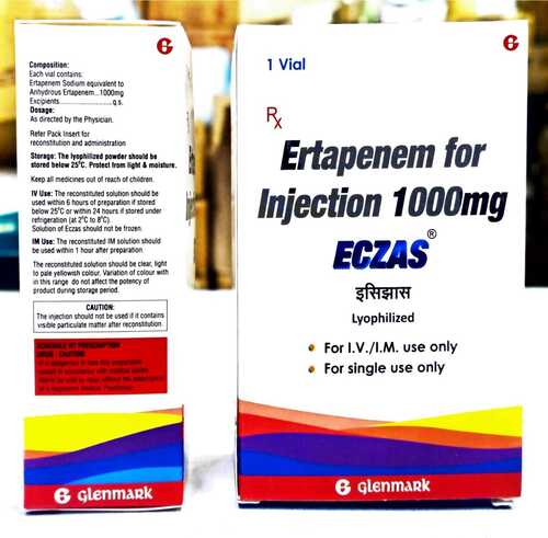 Ertapenem For Injection 1000Mg - Dosage Form: As Directed By The Physician