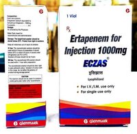 Ertapenem For Injection 1000mg - Liquid Formulation, Anti-bacterial Treatment For Diverse Infections | Recommended For Adults And Aged Persons, Designed For Reliable Healthcare Distribution