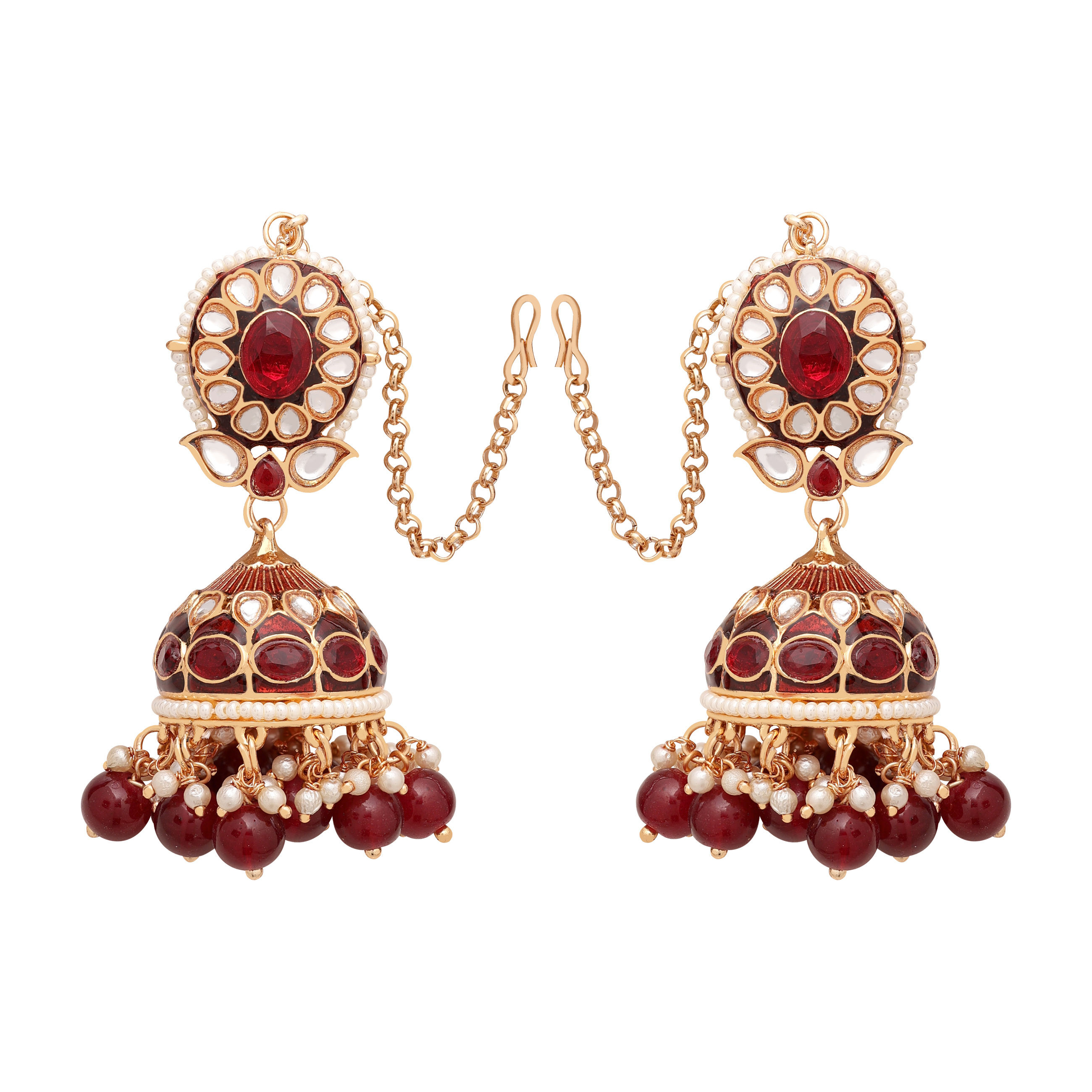 Kundan Earrings |Bridal Kundan Jhumki |Pearl Kundan Jhumki| Kundan Jhumki| Meenakari Kundan Jhumki |Traditional Kundan Jhumki