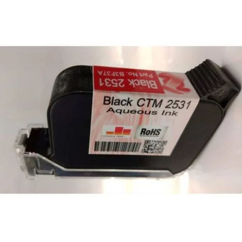 Black Ctm 2531 Aqueous Ink Cartridge - For Use In: Printer