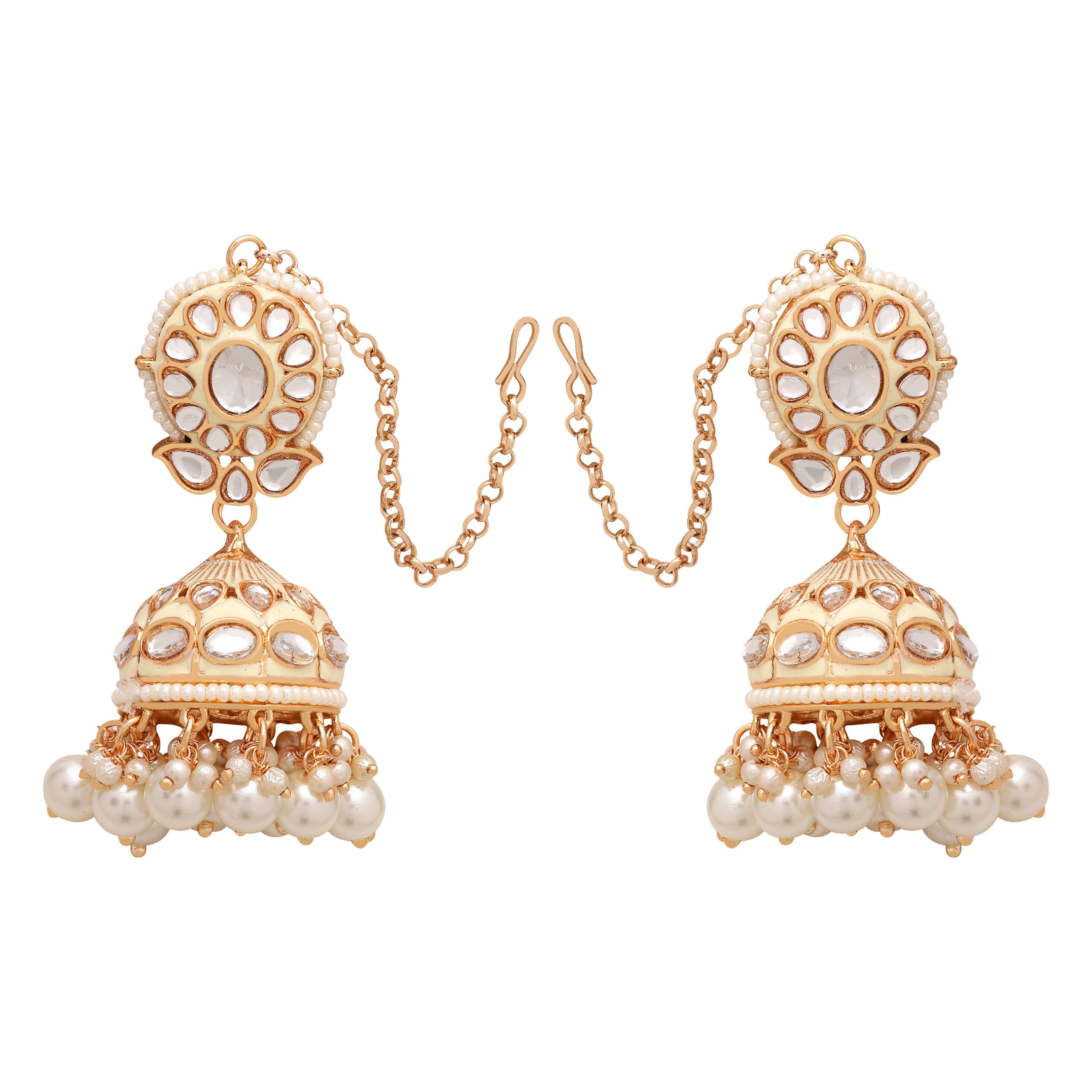 Kundan Earrings |Bridal Kundan Jhumki |Kundan Jhumki| Designer Kundan Jhumki| Meenakari Kundan Jhumki| Traditional Kundan Jhumki