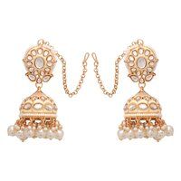 Kundan Earrings |Bridal Kundan Jhumki |Kundan Jhumki| Designer Kundan Jhumki| Meenakari Kundan Jhumki| Traditional Kundan Jhumki