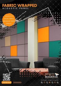 Fabric Wrapped Acoustical Panel - Color: Various Colors