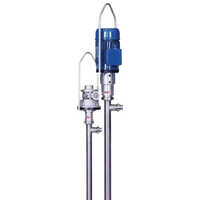 Air Motor Operated Screw Barrel Pump - Color: Blue