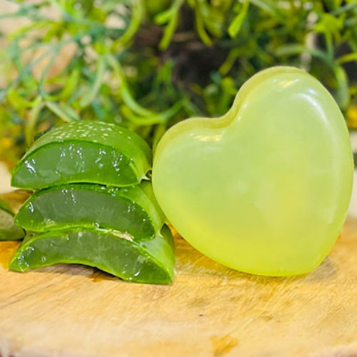 Aloe Vera Soap - Herbal Ingredients, Various Sizes Available, Green Color