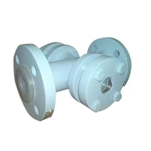 Ptfe Flanged Lined Ball Valve - Color: White