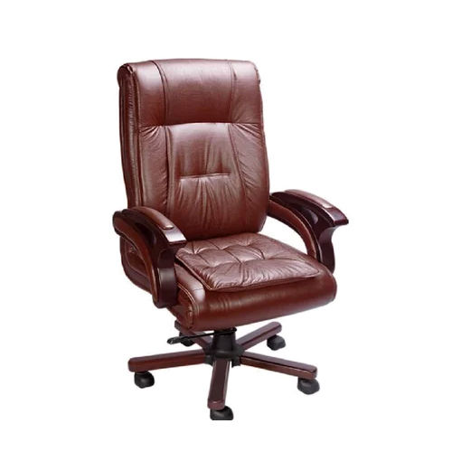 Geeken High Back Chair - Color: Brown