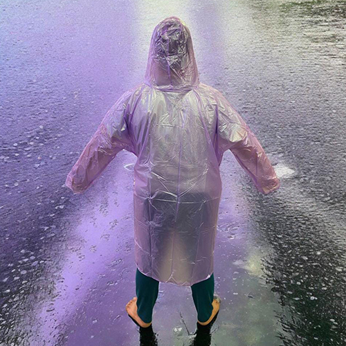 Purple Rain Poncho