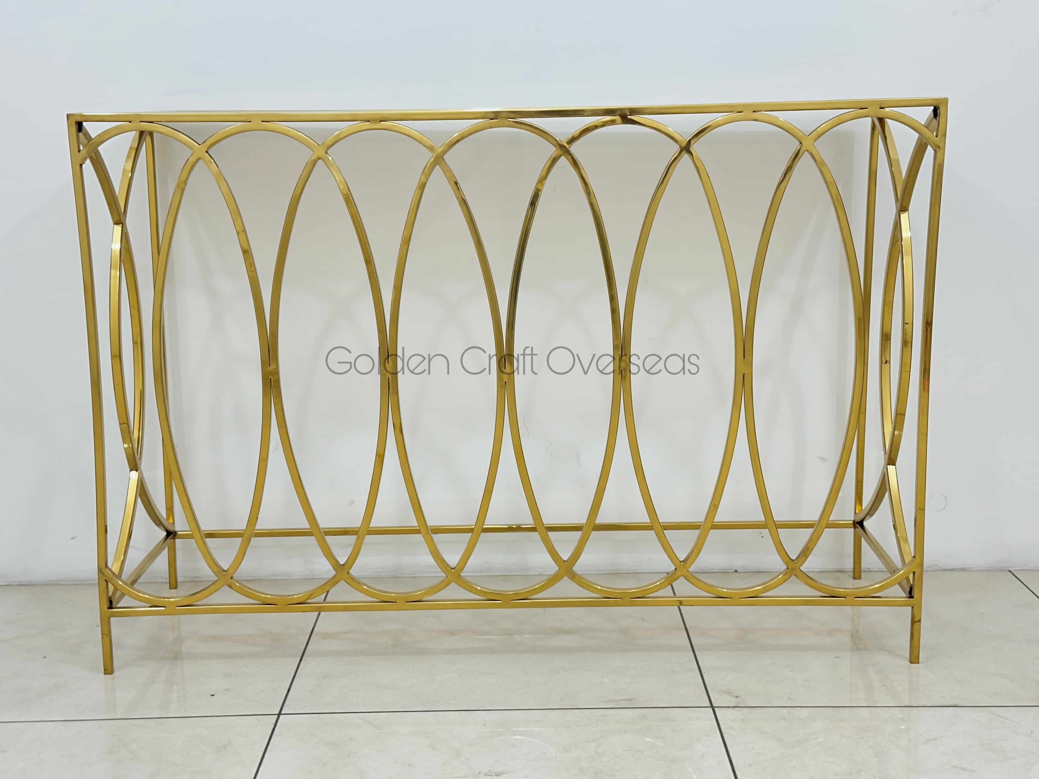 Steel console table