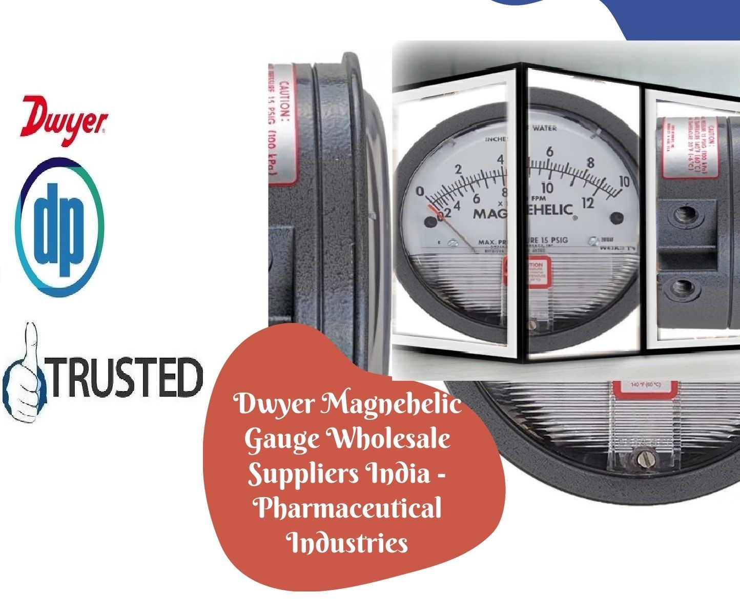 DWYER 2005D Magnehelic Differential Pressure Gauge From Ambuja Cement Foundation - SEDI Jaitaran (RAJASTHAN)