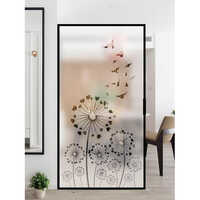 Printed Glass Sticker - Acrylic Material, Attractive Modern Design, Adhesive For Easy Application | Indoor Use, Customization Available
