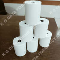 White Thermal Paper Rolls - 78 Mm Width, 12 Mm Core | Smooth Front Coating With Black Ink, Various Sizes, Super White Whiteness, 2-4 Mm Thickness
