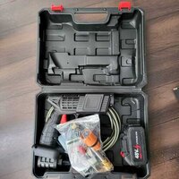 Cordless 48v Electric Car Pressure Washer Gun - Plastic, 32x8x8 Cm | 5m Hose, 40bar Pressure, Multi-function Nozzle With Foam Mode