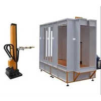 Filter Cartridge Manual Powder Coating Booth - Stainless Steel, 440 Volt Electric Drive | Industrial Use, One Year Warranty, Automatic Operation