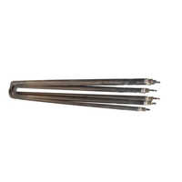Stainless Steel U Shape Heater - 450v Electric Power Source | Silver Finish, Durable Stainless Construction