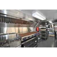 Stainless Steel Kitchen Equipment - Standard Size, Silver Color | Fully Automatic Gas-powered, Rectangular Shape For Commercial Use