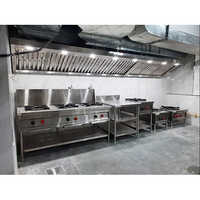Hotel Kitchen Equipment - Stainless Steel, Customised Size, Different Color Availability | 1 Year Warranty, Any Shape Design