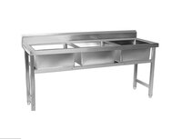 Stainless Steel Three Sink Unit - Automatic Grade: Manual