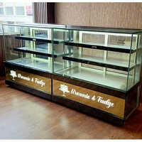 Glass Display Counter - Color: Grey