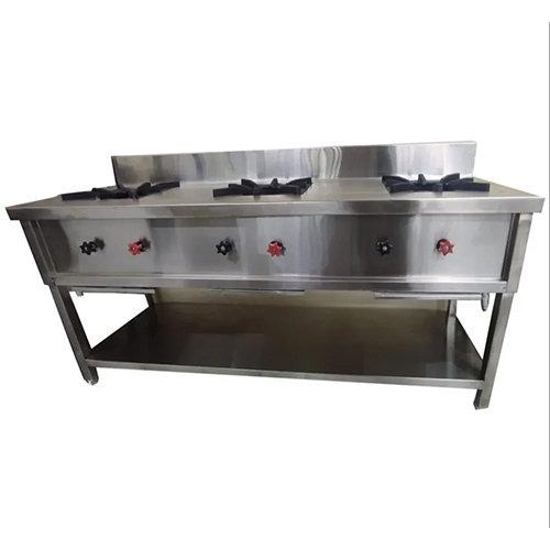 Commercial Three Burner Gas Stove