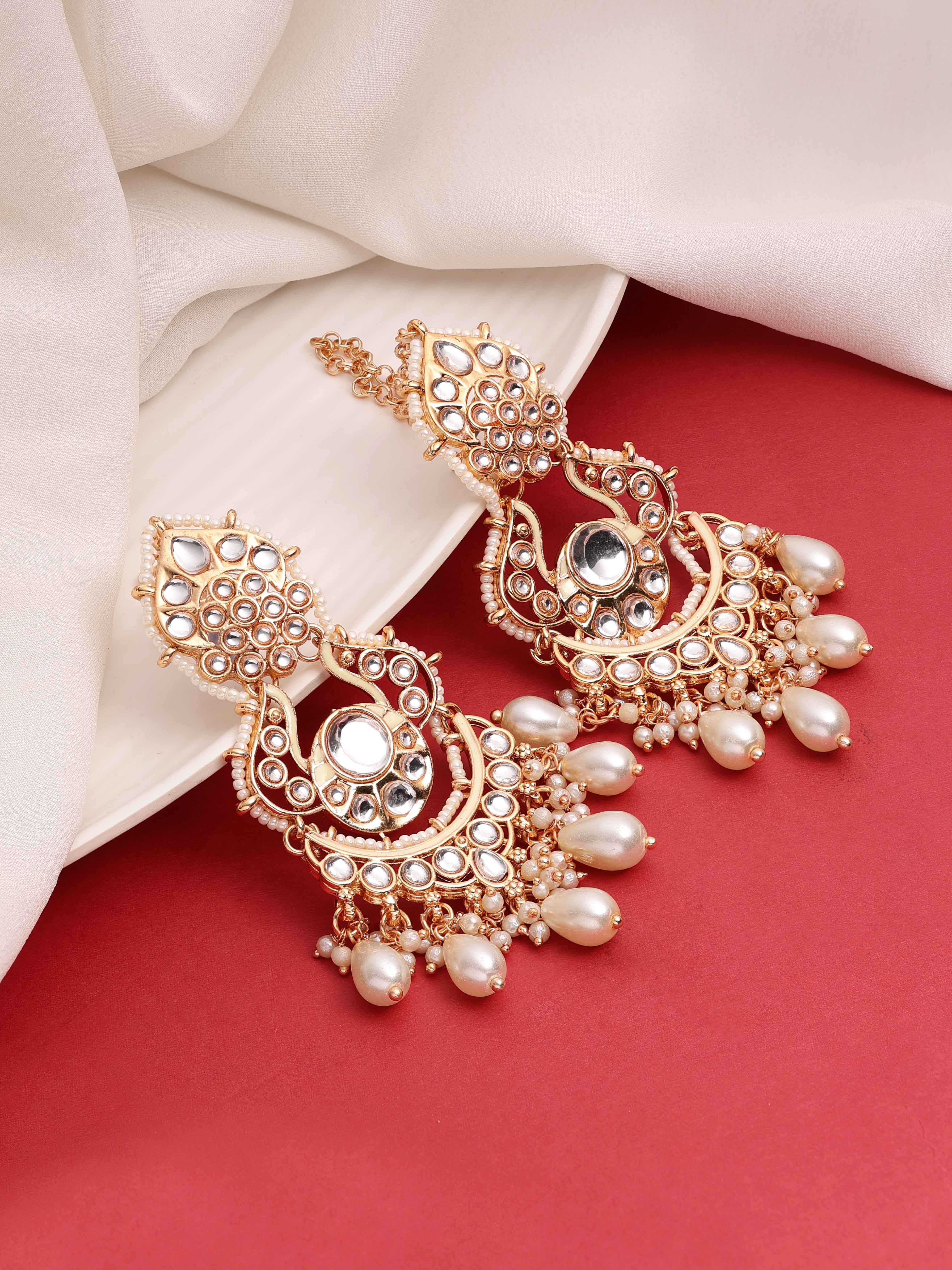 Traditional Kundan Jewelry| Kundan Earrings| Kundan Earrings for Weddings| Kundan Earring Trends| Kundan Earring Collection.