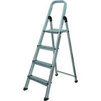 Folding Step Ladder - Frp Material, 10 Feet Extended Height, 1.6 Meters Folded Height | Durable Industrial-grade Step Ladder, 330 Lbs Capacity