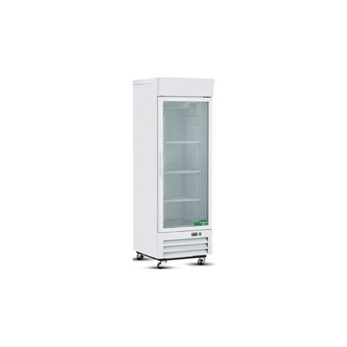 430 Ltr Single Door Showcase Chiller - Color: Silver