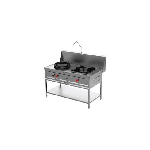 2 Burner Chinese Gas Range - Automatic Grade: Manual