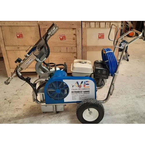 Ultrabest 5000G Airless Wall Putty Spray Machine - Attributes: Strong