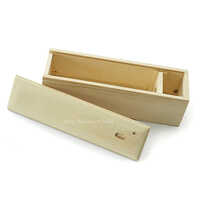 Pinewood Wine Bottle Box - Wood Material, 13x4.5 Inches, Brown Color | Durable, Easy To Clean, Easy To Install, Religious & Indian Style