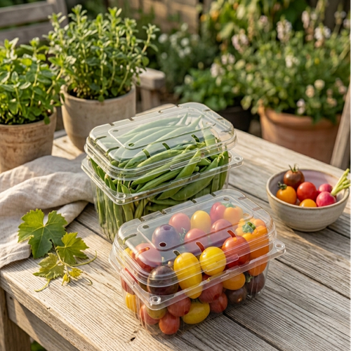 Fruits And Vegetables Packing Punnet Boxes - Finishing: Matte Lamination