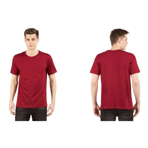 Unisex Half Sleeve Cotton T-Shirts - Color: Different Available