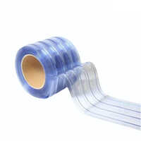 Double Ribbed Freezer Grade Blue Pvc Strip Roll - 4mm Thickness, Plain Dyed Pattern, Heat-insulation, Durable Design, Versatile Color Options