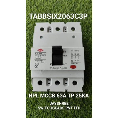 HPL TABBASIX2063C3P 63A TP 25KA MCCB