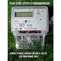 5-30a Lcd Electronic Energy Meter - Plastic And Metal Build, Different Sizes Available, Transparent Design, 50 Hertz Frequency, Warranty Included