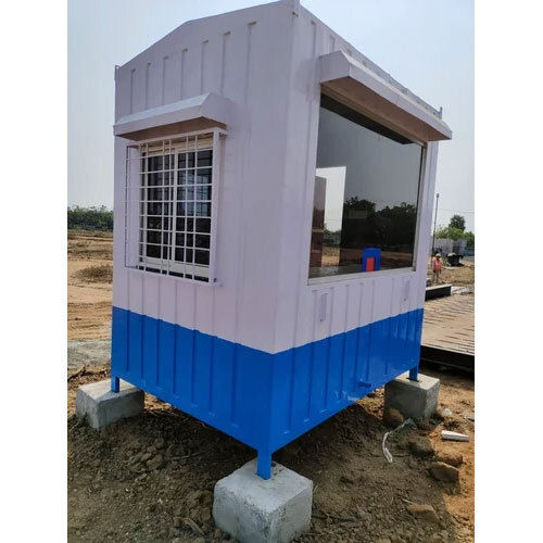 Ms Portable Security Cabin - Color: Blue & White