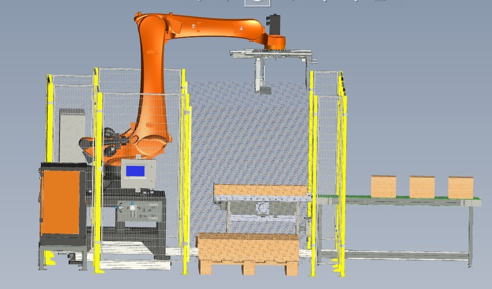 Case palletizer box palletizer