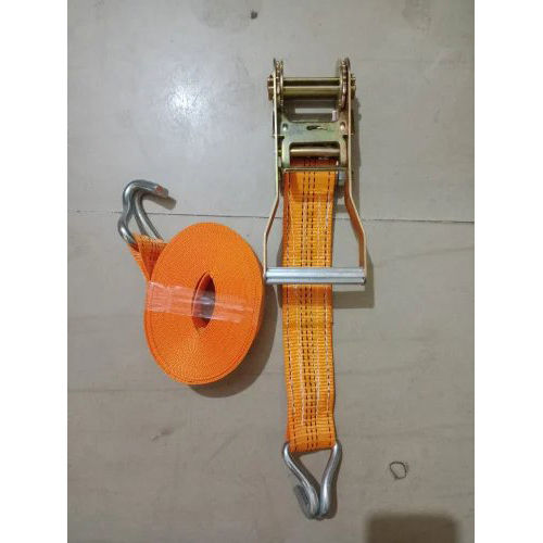 Orange Polyester Cargo Lashing Belt - Attributes: Strong